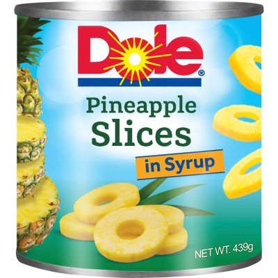 Dole Pineapple Slices In Syrup 439g