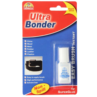 Gorilla Ultra Bonder Super Glue Adhesive Easy Brush 5g