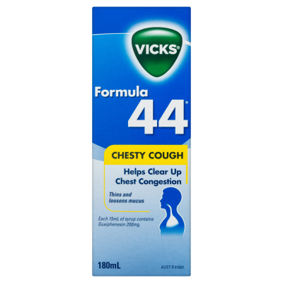 Vicks Formula 44 Chesty Cough Syrup 180ml