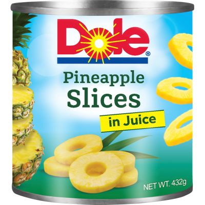 Dole Pineapple Slices In Juice 432g