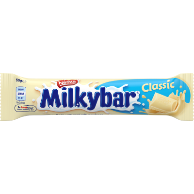 Nestle Milky Bar Classic White Chocolate Bar 50g