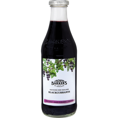 Barker's Squeezed New Zealand Blackcurrants Fruit Syrup 710ml