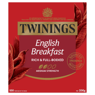 Twinings English Breakfast Tea Bags 100 x 2g