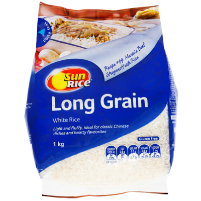 SunRice Long Grain White Rice 1kg