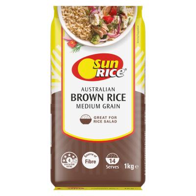 SunRice Australian Medium Grain Brown Rice 1kg