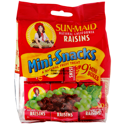 Sun-Maid Natural California Raisins 9 x 14g