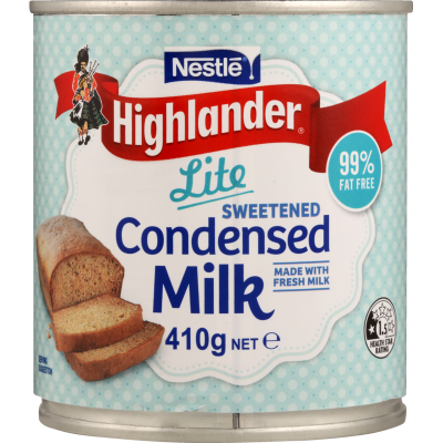 Nestle Highlander Lite Sweetened Condensed Milk Can 410g