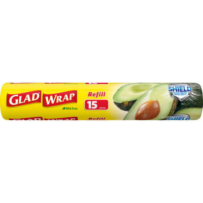Glad Wrap Plastic Cling Wrap Refill 15m