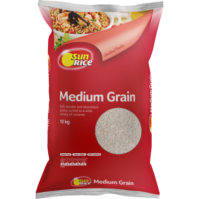 SunRice Medium Grain White Rice 10kg