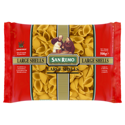 San Remo Large Shells Pasta 500g