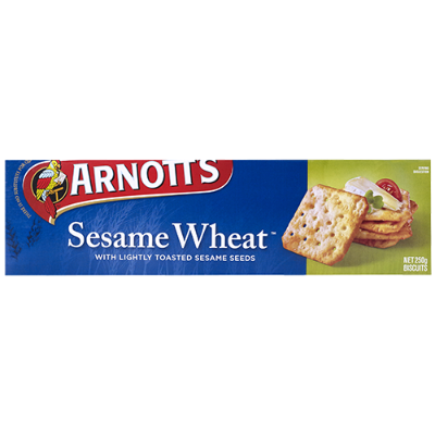 Arnott's Sesame Wheat Crackers 250g