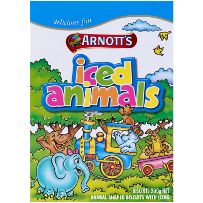 Arnott's Iced Animals Biscuits 200g