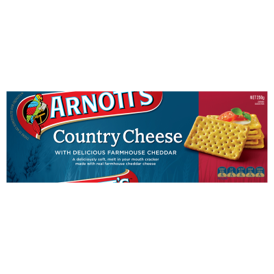 Arnott's Country Cheese Crackers 250g