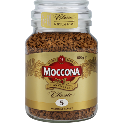 Moccona Classic Medium Roast Instant Freeze Dried Coffee Jar 100g