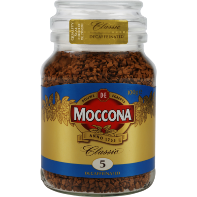 Moccona Classic Decaffeinated Instant Freeze Dried Coffee Jar 100g