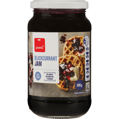 Pams Blackcurrant Jam 500g