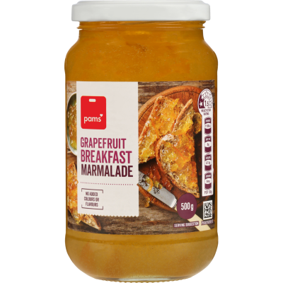 Pams Grapefruit Breakfast Marmalade 500g