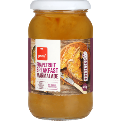 Pams Grapefruit Breakfast Marmalade 450g