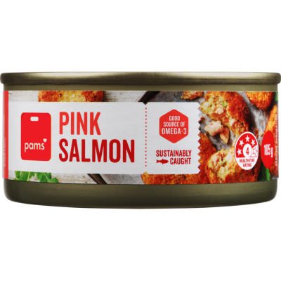 Pams Pink Salmon 105g