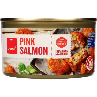 Pams Pink Salmon 210g