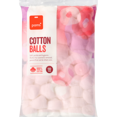 Pams Cotton Balls 100pk