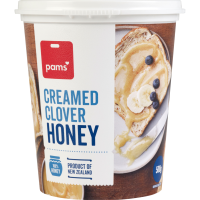 Pams Creamed Clover Honey 500g