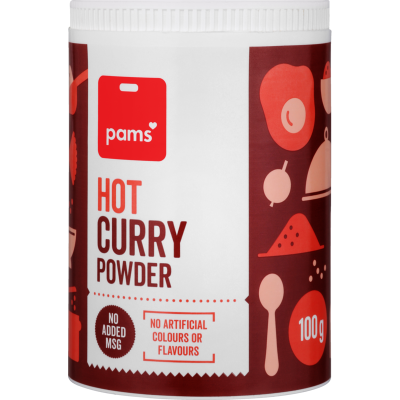 Pams Hot Curry Powder 100g