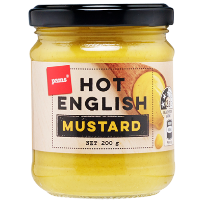 Pams Hot English Mustard 200g