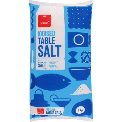 Pams Iodised Table Salt 2kg