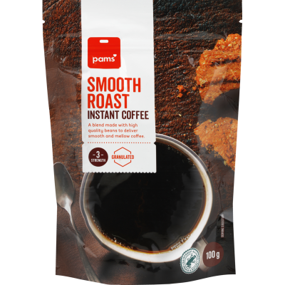Pams Smooth Roast Instant Coffee 100g