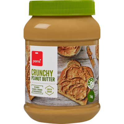 Pams Crunchy Peanut Butter 1kg