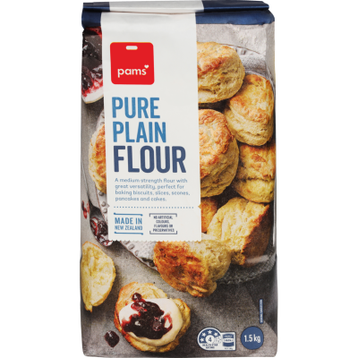 Pams Pure Plain Flour 1.5kg