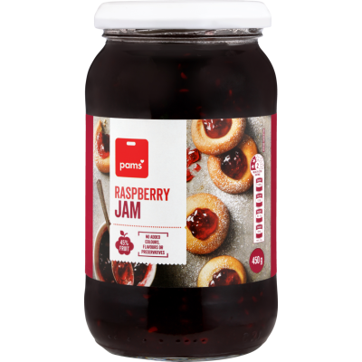 Pams Raspberry Jam 450g