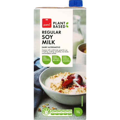 Pams Regular Soy Milk 1l