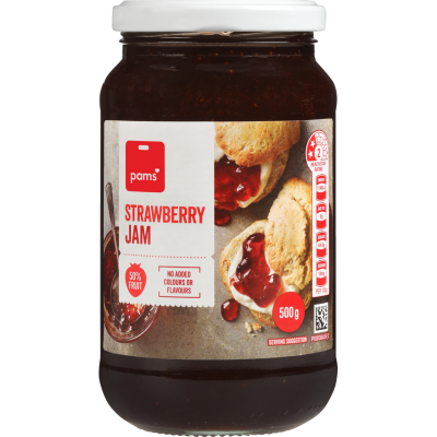 Pams Strawberry Jam 500g