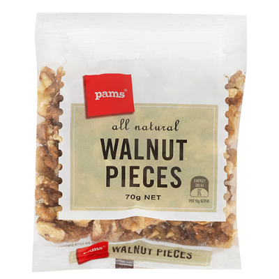 Pams Walnut Pieces 70g