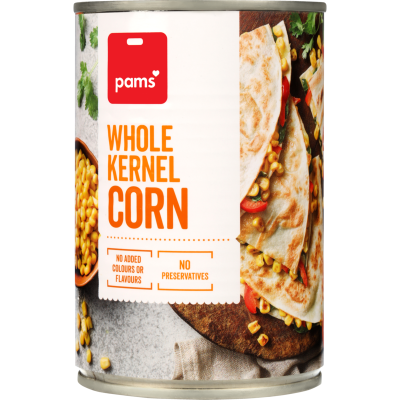 Pams Whole Kernel Corn 410g