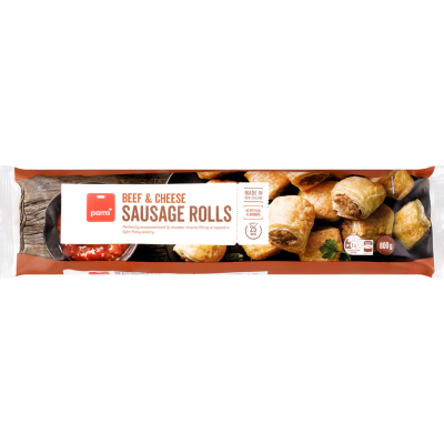 Pams Beef & Cheese Sausage Rolls 800g