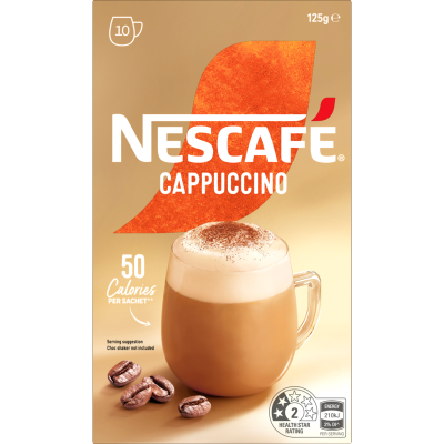 Nescafe Cappuccino Coffee Sachets 10 x 12.5g