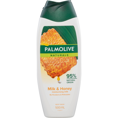 Palmolive Naturals Milk & Honey Body Wash 500ml