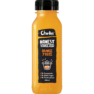 Charlie's Honest Squeezed Orange Juice 300ml
