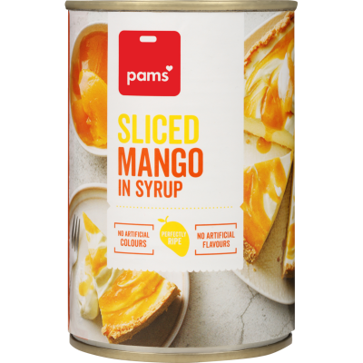 Pams Sliced Mango In Syrup 425g