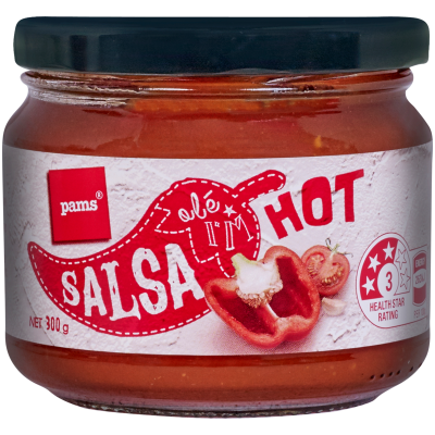 Pams Hot Salsa Dip 300g