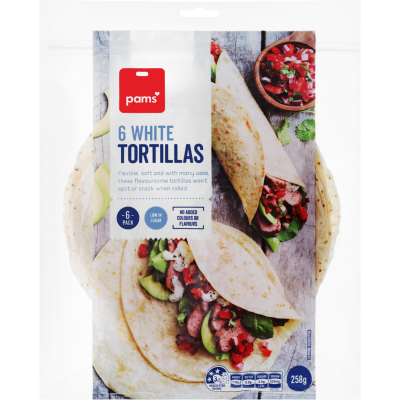 Pams Flour Tortillas 6pk