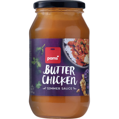 Pams Butter Chicken Simmer Sauce 510g