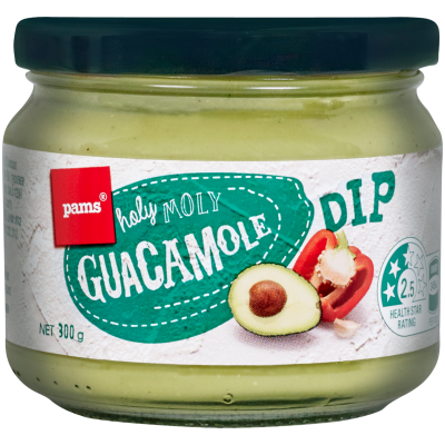 Pams Holy Moly Guacamole Dip 300g