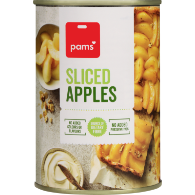 Pams Sliced Apples 380g