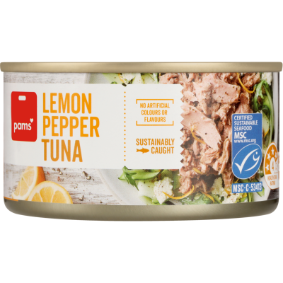 Pams Lemon Pepper Tuna 185g