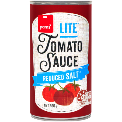 Pams Lite Tomato Sauce 560g