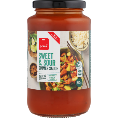 Pams Sweet & Sour Simmer Sauce 510g